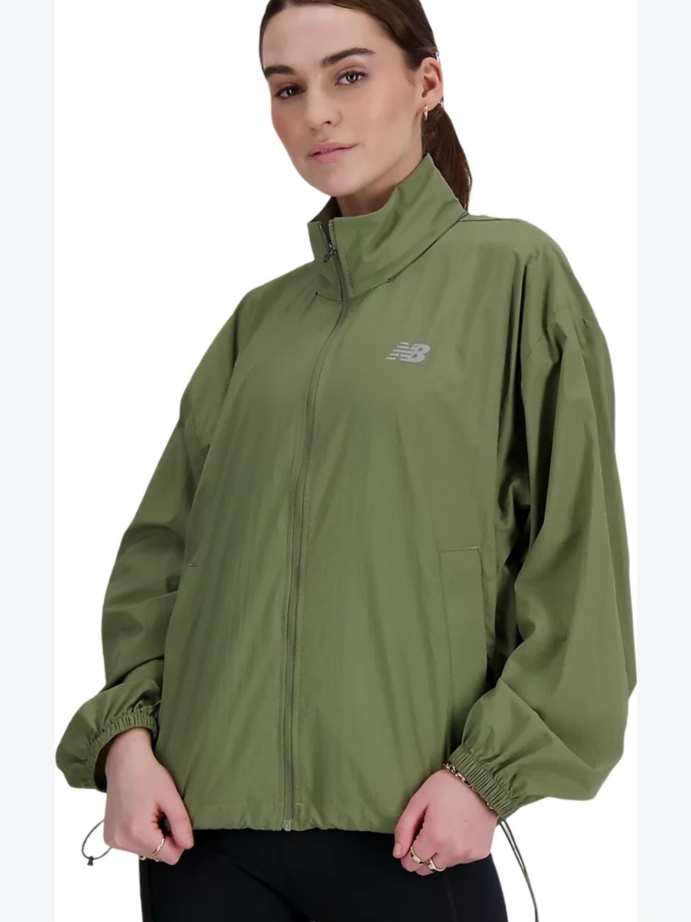 New Balance 💎Olive Green Zip-Front Women's Bomber Jacket